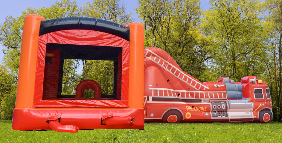 Mega Fire Truck Bounce House