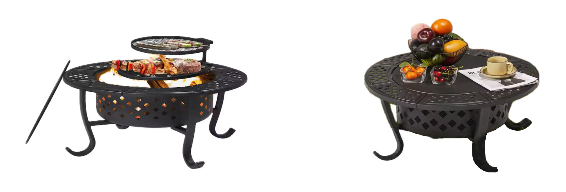Outdoor Metal table for campfires